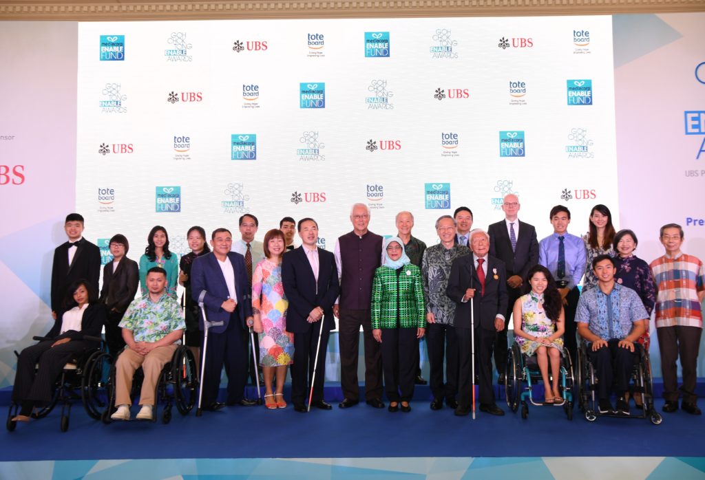 13 people with disabilities recognised at the Goh Chok Tong Enable Awards for their achievements
